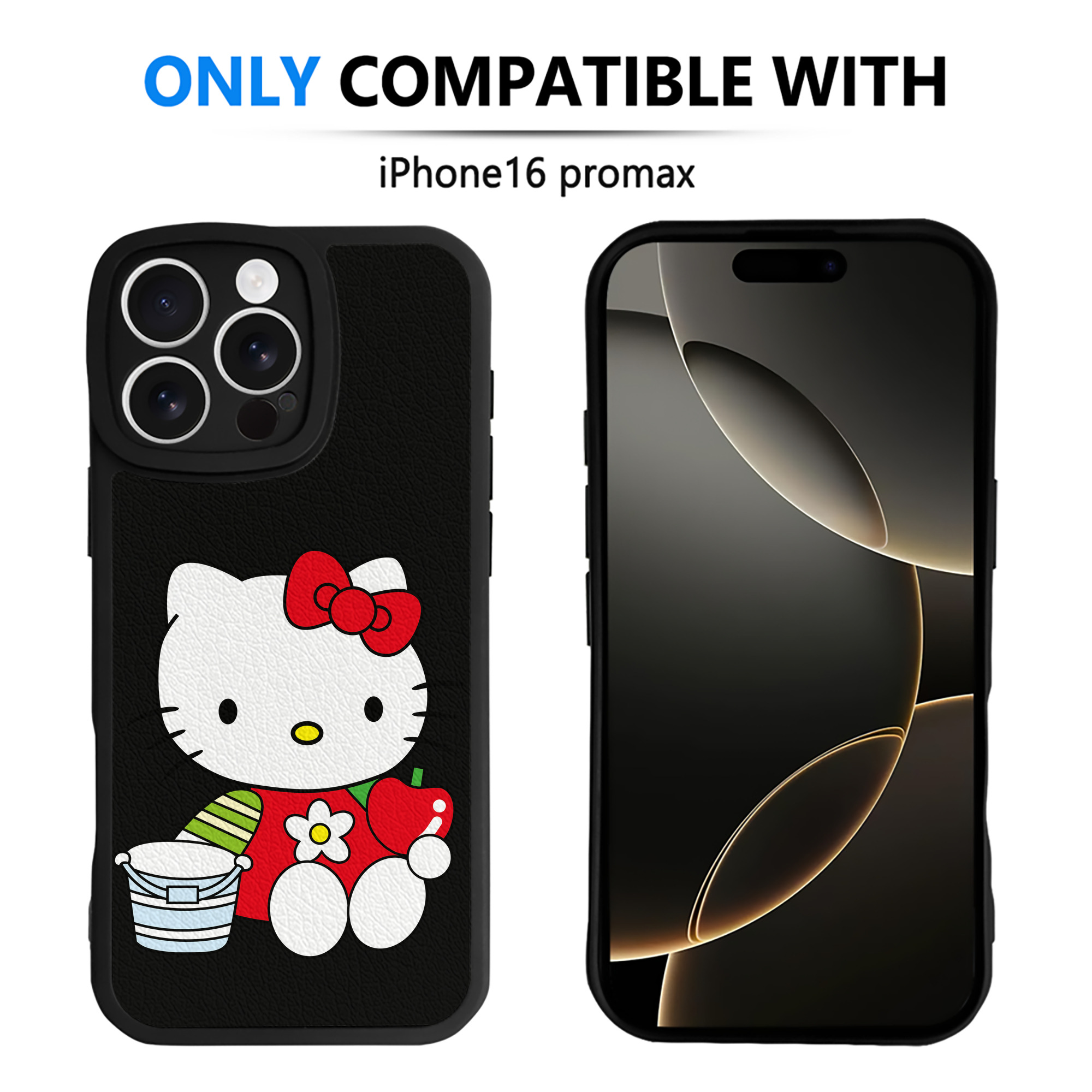 （画像用） Hello Kitty ハローキティ 【iPhone 16シリーズ対応】シリコンスマホケース（レザー調） 材質：シリコン